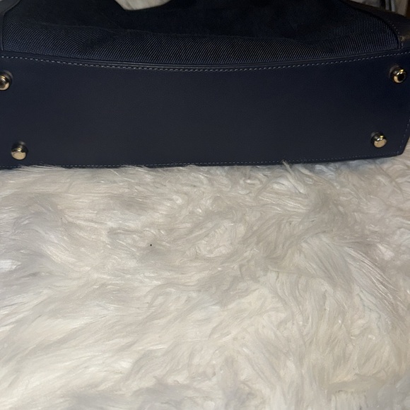 ❤️ Coach Horse and Carriage Jacquard Dalton 31 Blue Shoulder Bag EUC - Picture 6 of 10